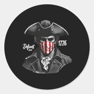 Defiant Since 1776 4  Classic Round Sticker