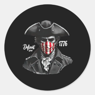 Defiant Since 1776 4  Classic Round Sticker