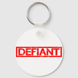 Defiant Stamp Key Ring