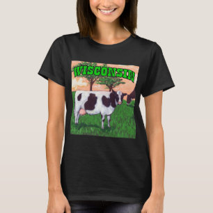 Defiant Wisconsin Dairy Cow T-Shirt