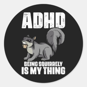 Deficit Disorder Dyslexia Spectrum Aspergers Classic Round Sticker