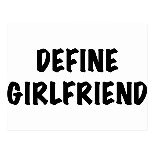 Define Girlfriend Postcard
