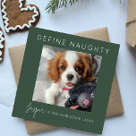 Define Naughty | 5 Photo Collage | Christmas Holiday Card<br><div class="desc">Send holiday cheer this year with a personalised Christmas card! Our design features a large image inscribed with your name, family name, and the year, plus a vibrant photo collage of four additional photos on the back. Ready to define naughty? Send out this festive card and let the fun begin!...</div>