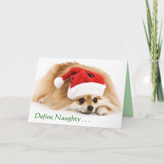 Define Naughty Christmas card (Front)