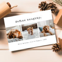 Define Naughty Funny Pet Dog Photo Christmas