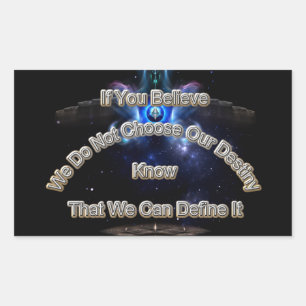 Define Your Destiny II Rectangular Sticker