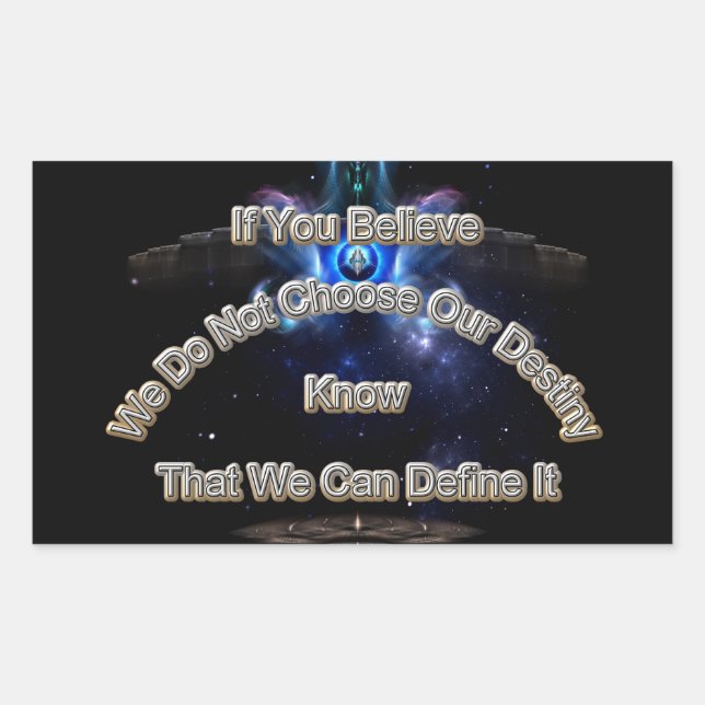 Define Your Destiny II Rectangular Sticker (Front)