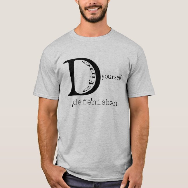 DefineYourselfLogoShirtGrey T-Shirt (Front)