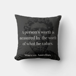 Defining Worth: Marcus Aurelius on Values Cushion