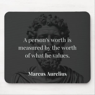 Defining Worth: Marcus Aurelius on Values Mouse Mat