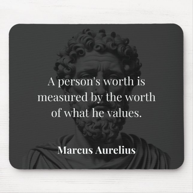 Defining Worth: Marcus Aurelius on Values Mouse Mat (Front)