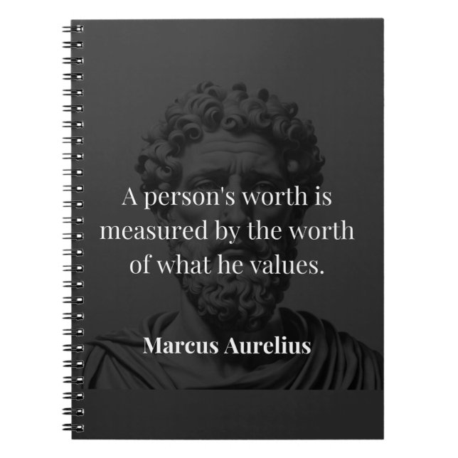 Defining Worth: Marcus Aurelius on Values Notebook (Front)