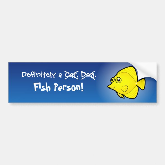 Definitely a Fish Person (tang 1) Bumper Sticker (Front)