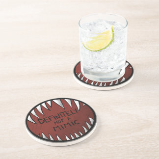 Definitely NOT a Mimic D&D Gaming Gifts Coaster