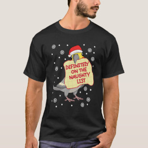 Definitely On Naughty List Parrot I Cockatiel T-Shirt