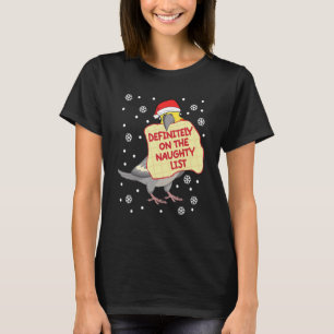 Definitely On Naughty List Parrot I Cockatiel T-Shirt