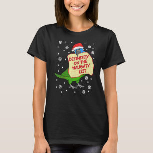 Definitely On Naughty List Parrot I Orange winged T-Shirt
