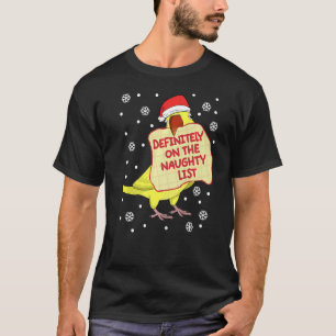 Definitely On Naughty List Parrot I Yellow Indian T-Shirt