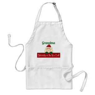 Definitely on the Nice List with Santa Custom Standard Apron