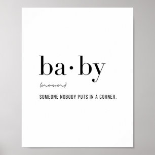Definition Baby Poster