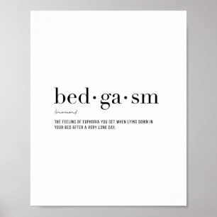 Definition Bedgasm Poster