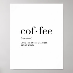 Definition Coffee Poster