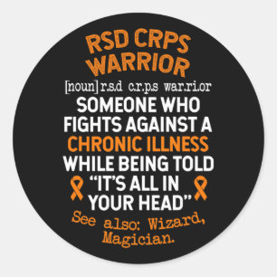 Definition CRPS Warrior Classic Round Sticker
