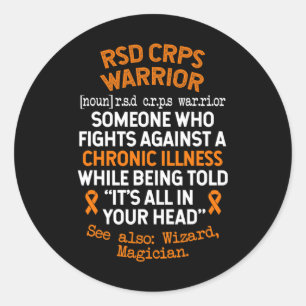 Definition Crps Warrior Classic Round Sticker