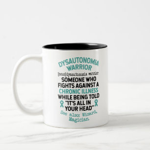 Definition Dysautonomia Warrior Two-Tone Coffee Mug