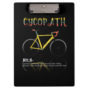 Definition Funny Cycling Addict Gift for Clipboard