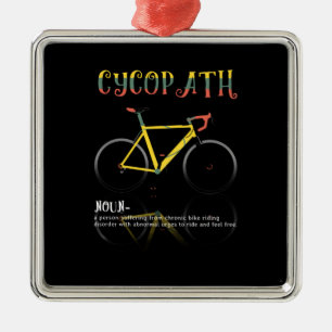 Definition Funny Cycling Addict Gift for Metal Tree Decoration