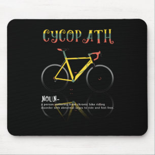 Definition Funny Cycling Addict Gift for Mouse Mat