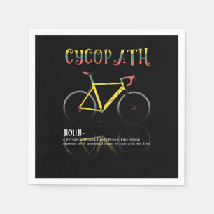 Definition Funny Cycling Addict Gift for Napkin