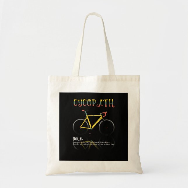 Definition Funny Cycling Addict Gift for Tote Bag (Front)