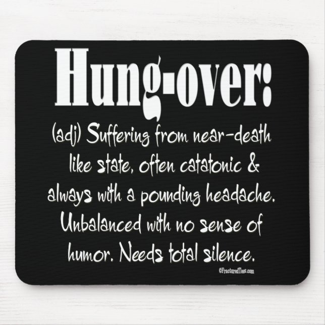 Definition Hung-over Mouse Mat (Front)