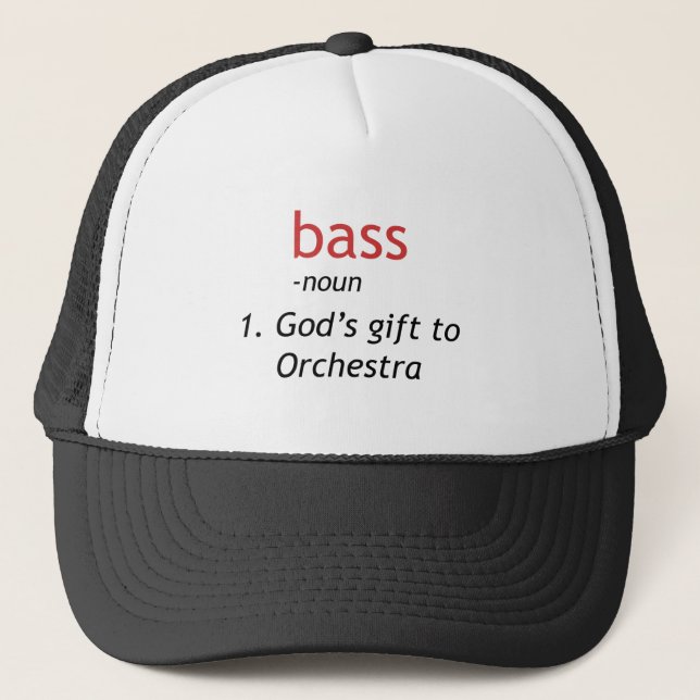 Definition of a Bass Trucker Hat (Front)