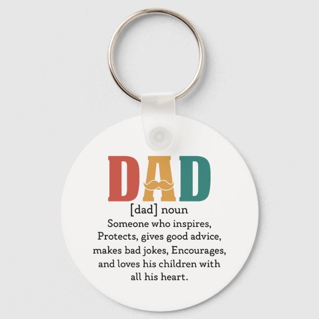 Definition of a Dad Key Ring (Front)