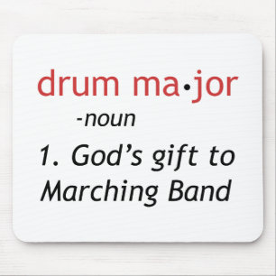 Definition of a Drum Major Mouse Mat