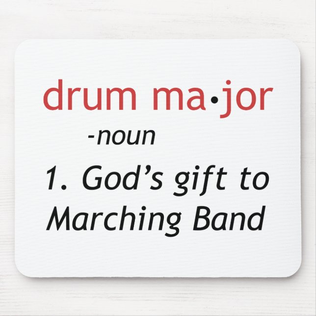 Definition of a Drum Major Mouse Mat (Front)