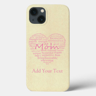 Definition Of A Mother-Heart Outline by STaylor iPhone 13 Case