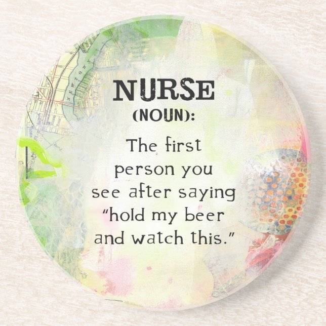 Definition of a Nurse Coaster (Front)