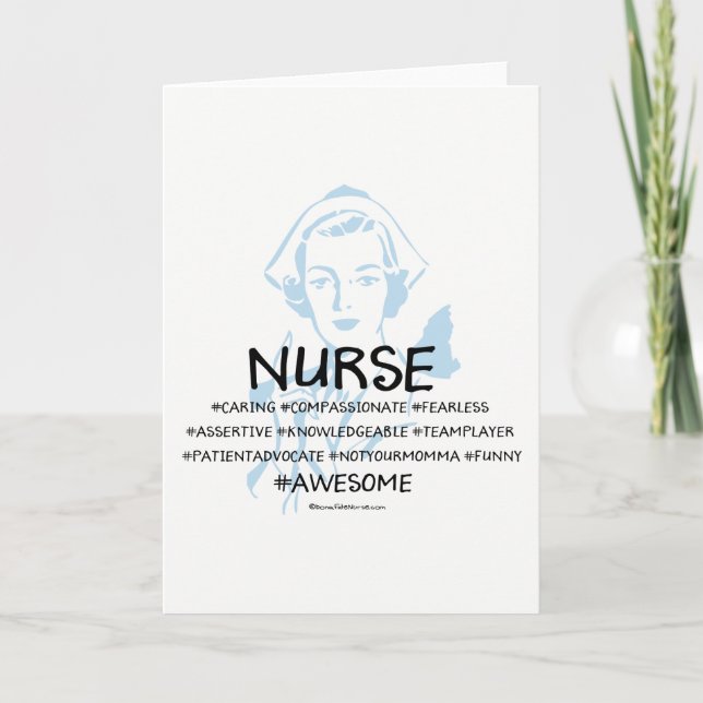 Definition of a Nurse Greeting Card (Front)