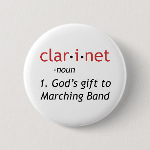 Definition of Clarinet 6 Cm Round Badge