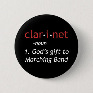 Definition of Clarinet 6 Cm Round Badge