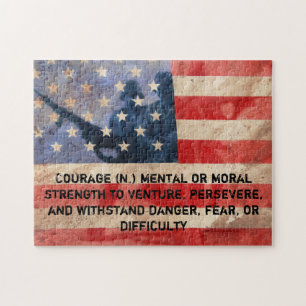 Definition of Courage Jigsaw Puzzle