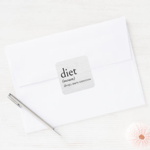 Definition of DIET Square Sticker