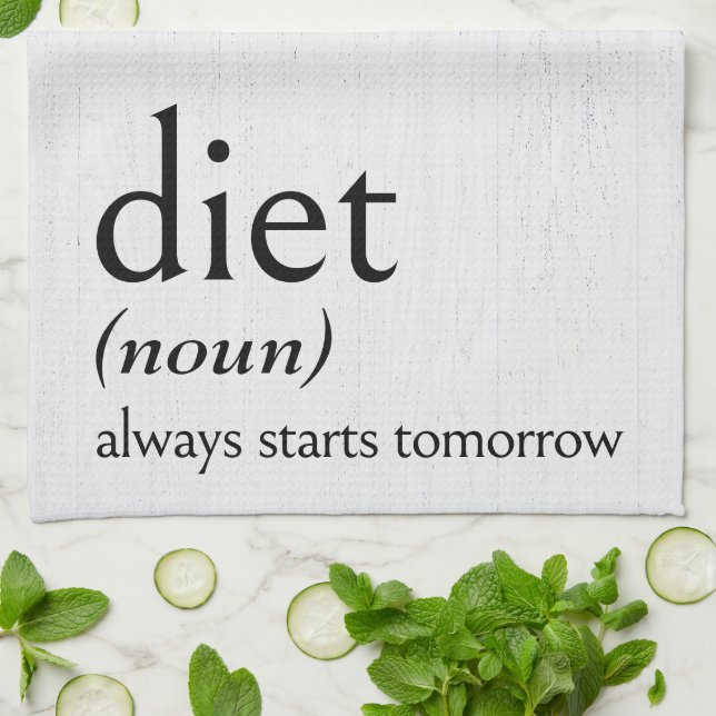 Definition of DIET Tea Towel (Folded)