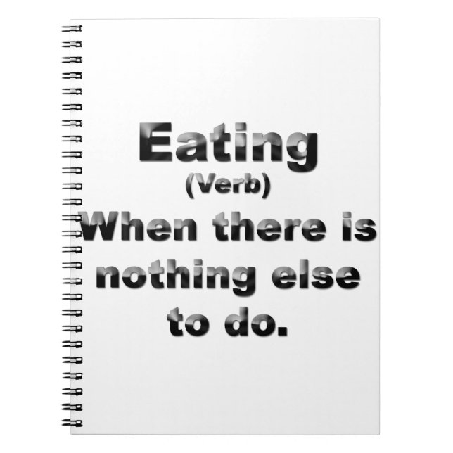 Definition of Eating Notebook (Front)