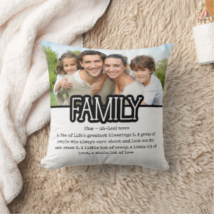 Definition of Family Photo  Cushion