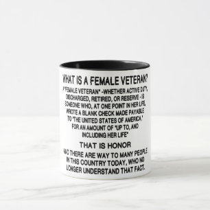Definition Of Female Veteran Mug